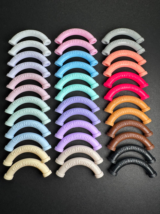 Clip Huggie Keychain Sleeves - 18 Pack – Full Color Collection
